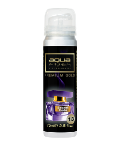 Aqua - ΑΡΩΜΑΤΙΚΟ ΑΥΤΟΚΙΝΗΤΟΥ ΣΕ ΣΠΡΕΙ (SPRAY) ΜΕ ΑΡΩΜΑ SECRET CODE PREMIUM GOLD SERIES 75ml AQUA - 1 TEM. (10-807/AQ)