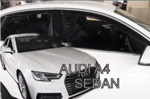 ΑΝΕΜΟΘΡΑΥΣΤΕΣ ΓΙΑ AUDI A4 4D 2016 ΣΕΤ ΑΥΤΟΚΙΝΗΤΟΥ ΑΠΟ ΕΥΚΑΜΠΤΟ ΦΙΜΕ ΠΛΑΣΤΙΚΟ HEKO - 4 ΤΕΜ.