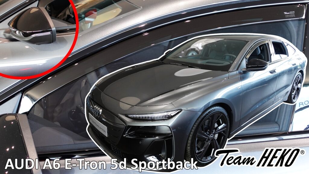 Εικόνα 1 από 2 — Heko – Ανεμοθραύστες για Audi A6 E-Tron Sportback 5 Doors 2024+ Ζευγάρι Απο Εύκαμπτο Φιμέ Πλαστικό – 2 τεμ. (ΑΝΕΜ.10297-1)
