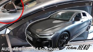 Heko - Ανεμοθραύστες για Audi A6 E-Tron Sportback 5 Doors 2024+ Ζευγάρι Απο Εύκαμπτο Φιμέ Πλαστικό - 2 τεμ. (ΑΝΕΜ.10297-1)