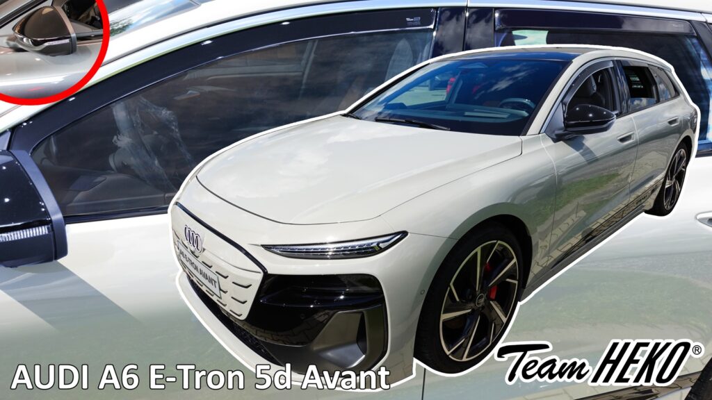 Εικόνα 1 από 4 — Heko – Ανεμοθραύστες για Audi A6 E-Tron 5 Doors Avant (έκδοση με καθρέπτες) 2024+ Σετ Αυτοκινήτου Απο Εύκαμπτο Φιμέ Πλαστικό – 4 τεμ. (ΑΝΕΜ.SET10298)