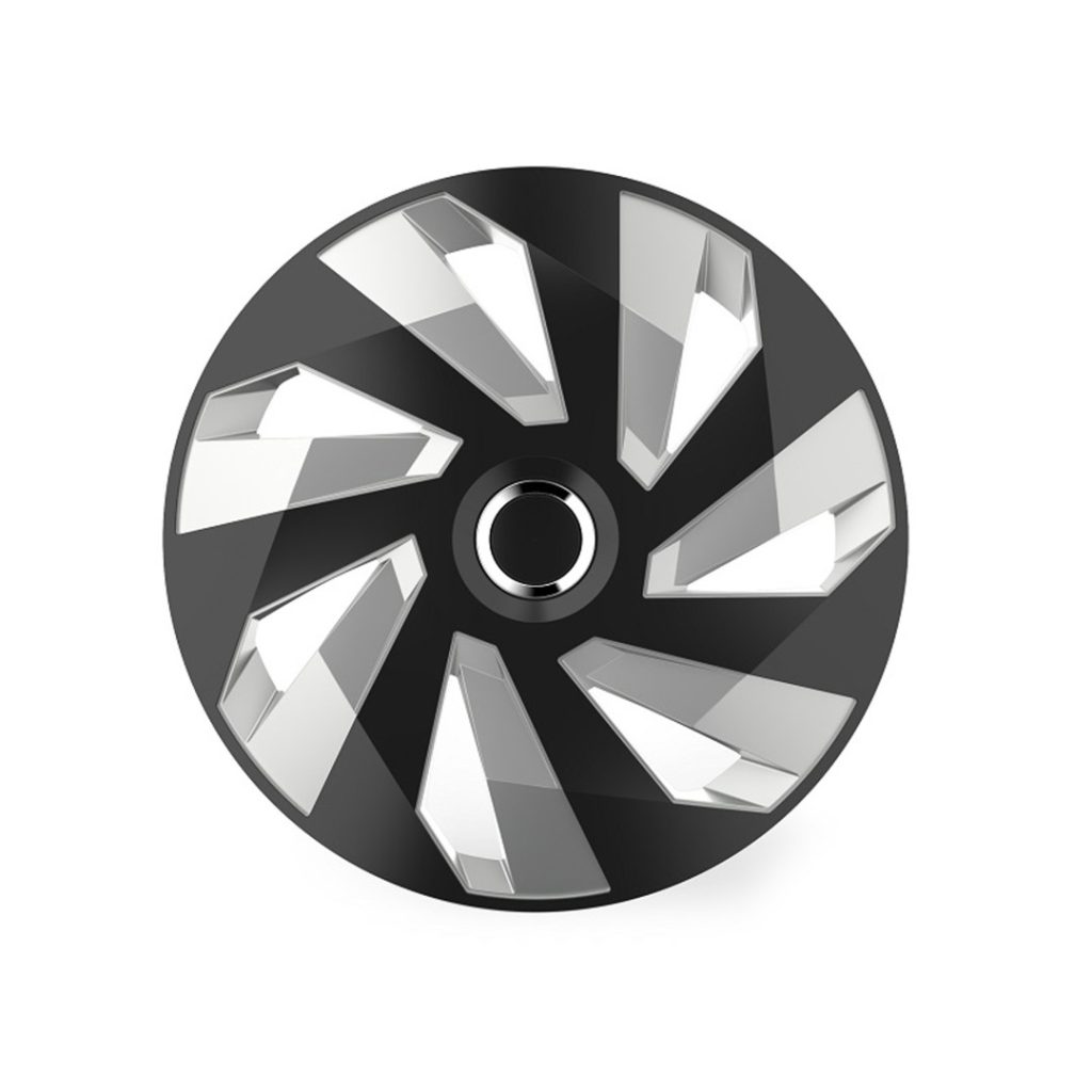 Εικόνα 1 από 1 — Amio – ΤΑΣΙ 15 INCH HUBCAP VECTOR RC SILVER BLACK – 1 ΤΕΜ. (10499/AM)