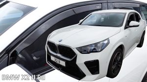 Heko - Ανεμοθραύστες για BMW X2 II U10 5 Doors 2023+ Σετ Αυτοκινήτου Απο Εύκαμπτο Φιμέ Πλαστικό - 4 τεμ. (ΑΝΕΜ.SET11011)