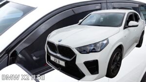 Heko - Ανεμοθραύστες για BMW X2 II U10 5 Doors 2023+ Σετ Αυτοκινήτου Απο Εύκαμπτο Φιμέ Πλαστικό - 4 τεμ. (ΑΝΕΜ.SET11011)