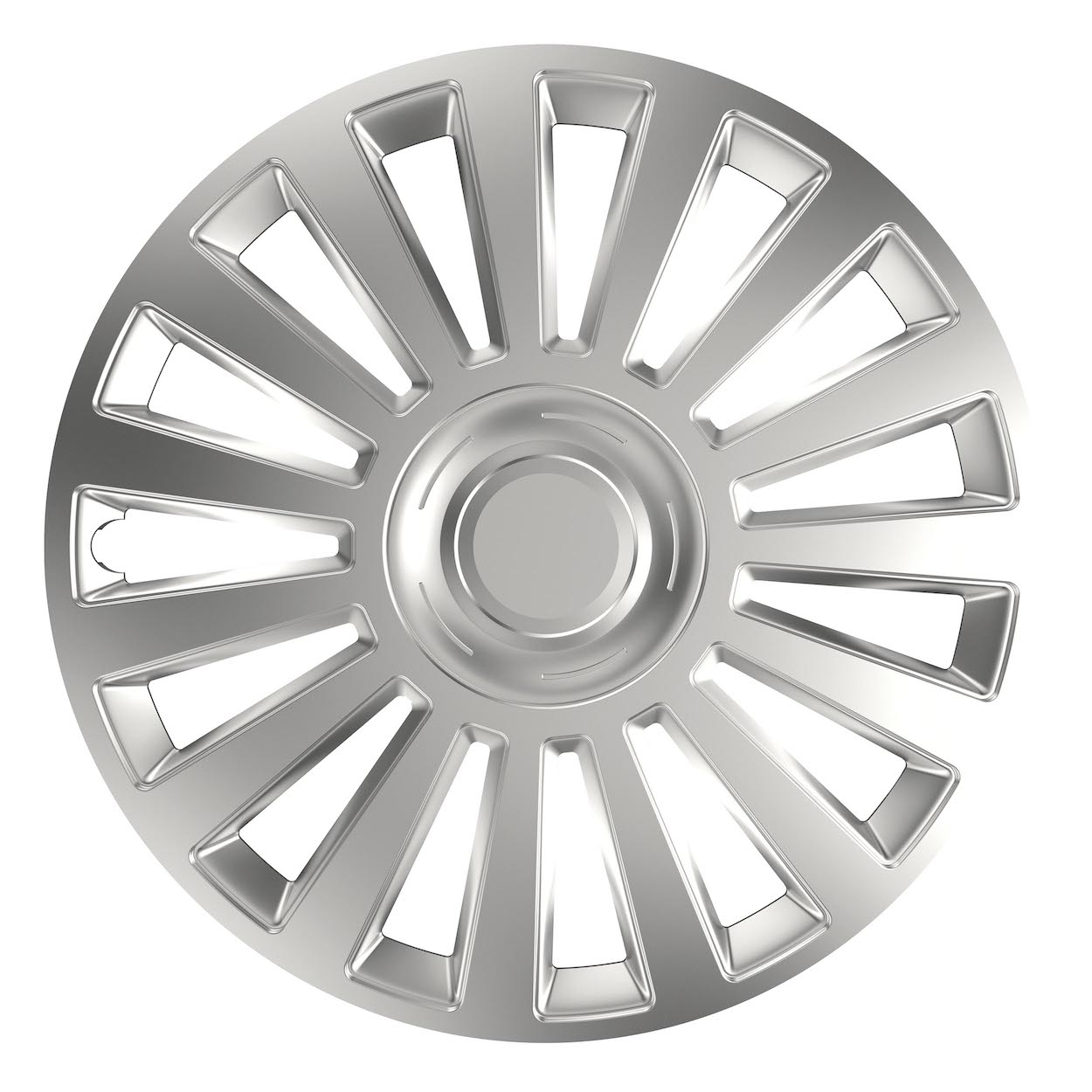 Εικόνα 1 από 2 — Amio – ΤΑΣΙΑ 14″ HUBCAP LUXURY ΑΣΗΜΙ ΜΕ ΔΙΑΜΕΤΡΟ ΓΙΑ ΣΗΜΑ 6,5cm ΣΕΤ ΣΕ ΚΟΥΤΙ- 4 ΤΕΜ. (1150/AM)