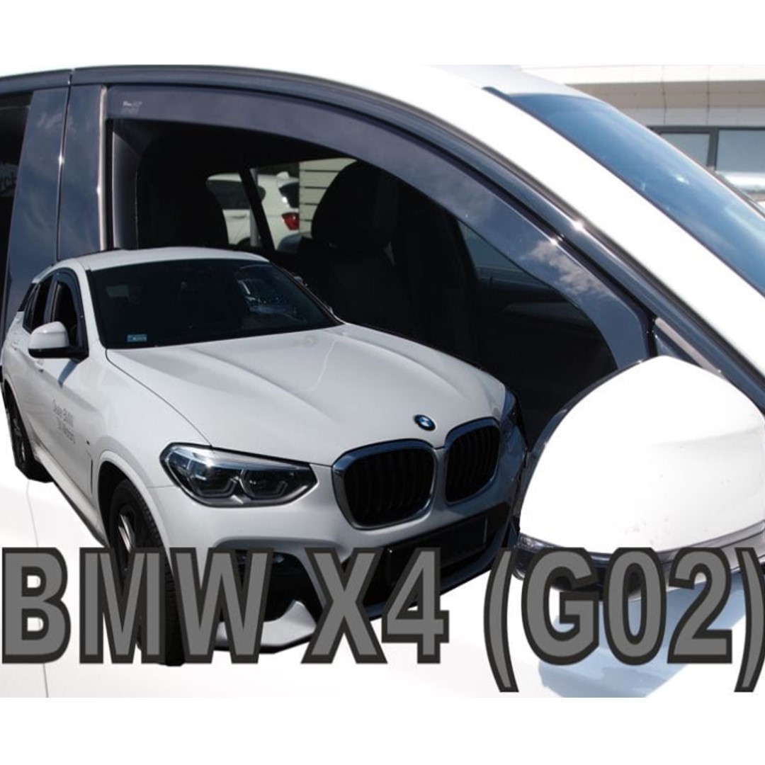 Εικόνα 1 από 5 — ΑΝΕΜΟΘΡΑΥΣΤΕΣ ΓΙΑ BMW X4 G02 5D 2018-2021 ΖΕΥΓΑΡΙ ΑΠΟ ΕΥΚΑΜΠΤΟ ΦΙΜΕ ΠΛΑΣΤΙΚΟ HEKO – 2 ΤΕΜ.