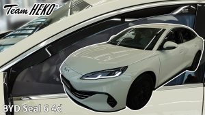 Heko - Ανεμοθραύστες για Byd Seal 6 4 Doors 2024+ Ζευγάρι Απο Εύκαμπτο Φιμέ Πλαστικό - 2 τεμ. (ΑΝΕΜ.11316)