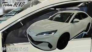 Heko - Ανεμοθραύστες για Byd Seal 6 4 Doors 2024+ Ζευγάρι Απο Εύκαμπτο Φιμέ Πλαστικό - 2 τεμ. (ΑΝΕΜ.11316)