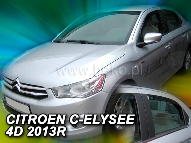 Εικόνα 1 από 6 — ΑΝΕΜΟΘΡΑΥΣΤΕΣ ΓΙΑ CITROEN C-ELYSEE 4D 2013+ ΣΕΤ ΑΥΤΟΚΙΝΗΤΟΥ ΑΠΟ ΕΥΚΑΜΠΤΟ ΦΙΜΕ ΠΛΑΣΤΙΚΟ HEKO – 4 ΤΕΜ.
