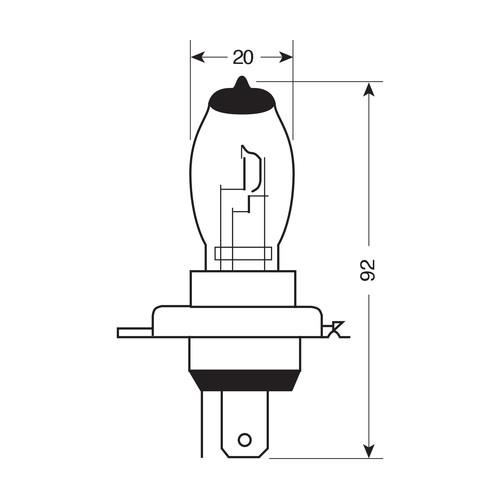 Εικόνα 4 από 4 — H4 60/55W Xenium Race 12V