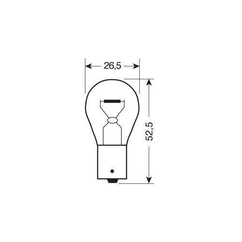Εικόνα 2 από 4 — P21W 12V 21W BA15s μονοπολικό BLU-XENON