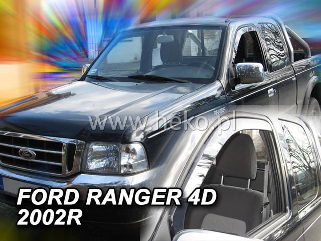 Εικόνα 1 από 5 — ΑΝΕΜΟΘΡΑΥΣΤΕΣ ΓΙΑ MAZDA B2500 / B2600 / FORD RANGER 2D/ 4D / RANGER 1ΜΙΣΗ ΚΑΜΠΙΝΑ EXTRA CAB 1997-2007 ΖΕΥΓΑΡΙ ΑΥΤΟΚΙΝΗΤΟΥ ΑΠΟ ΕΥΚΑΜΠΤΟ ΦΙΜΕ ΠΛΑΣΤΙΚΟ HEKO – 2 ΤΕΜ.