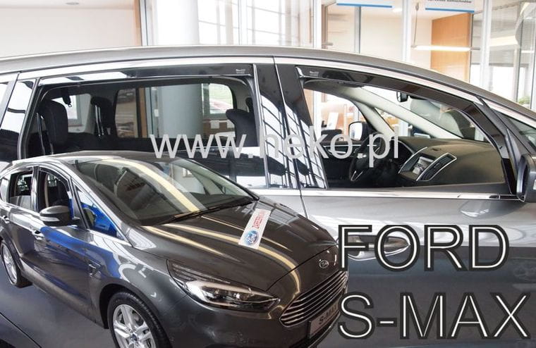 Εικόνα 1 από 6 — ΑΝΕΜΟΘΡΑΥΣΤΕΣ ΓΙΑ FORD S-MAX 2016+ ΣΕΤ ΑΥΤΟΚΙΝΗΤΟΥ ΑΠΟ ΕΥΚΑΜΠΤΟ ΦΙΜΕ ΠΛΑΣΤΙΚΟ HEKO – 4 ΤΕΜ.