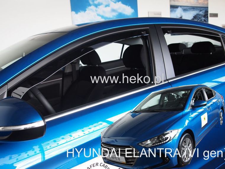 Εικόνα 1 από 6 — ΑΝΕΜΟΘΡΑΥΣΤΕΣ ΓΙΑ HYUNDAI ELANTRA 4D 2016+ ΣΕΤ ΑΥΤΟΚΙΝΗΤΟΥ ΑΠΟ ΕΥΚΑΜΠΤΟ ΦΙΜΕ ΠΛΑΣΤΙΚΟ HEKO – 4 ΤΕΜ.