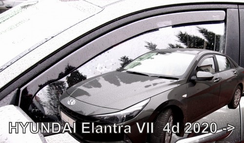 Εικόνα 1 από 4 — ΑΝΕΜΟΘΡΑΥΣΤΕΣ ΓΙΑ HYUNDAI ELANTRA 4D 2020+  ΖΕΥΓΑΡΙ ΑΠΟ ΕΥΚΑΜΠΤΟ ΦΙΜΕ ΠΛΑΣΤΙΚΟ HEKO – 2 ΤΕΜ.