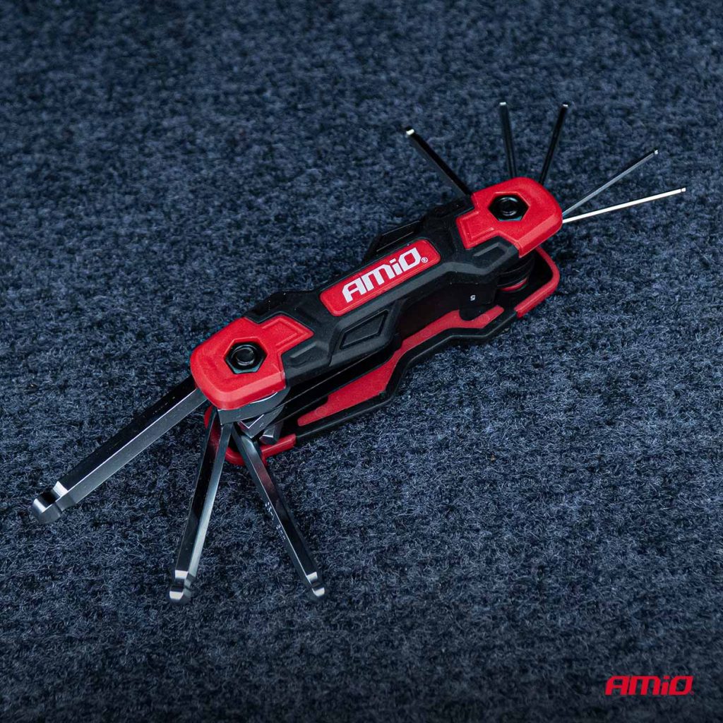 Εικόνα 2 από 5 — Amio – Πτυσσόμενα Κλειδιά Allen Imbus CR-V 1.5-8mm Πολυεργαλείο Heavy Duty για Σταθερή Εφαρμογή στη Βίδα & Καθημερινή Χρήση – 1 Τεμ. (04788/AM)