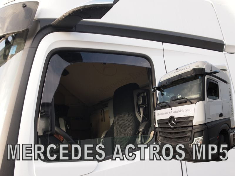 Εικόνα 1 από 5 — Heko – Ανεμοθραύστες Παραθύρων Για Mercedes Benz Actros MP4 / MP5 2012 > / Antos 2012 > / Arocs 2013 > 2πορτο υλικό Acrylic Χρώμα Φιμέ (Με Κάμερα) – 2 τεμ. (ΑΝΕΜ.23647/TRUCK)