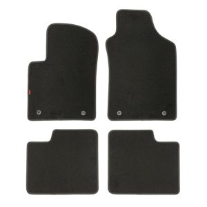 Lampa - Πατάκια μοκέτα μαύρα για Fiat 500 3d 07/07>11/24 για προστασία του εσωτερικού από βρωμιά νερό και φθορές, με αντιολισθητικό σχεδιασμό και σταθερή εφαρμογή για ασφαλή συγκράτηση στο δάπεδο του οχήματος – 4 τεμ. (L2338.2)