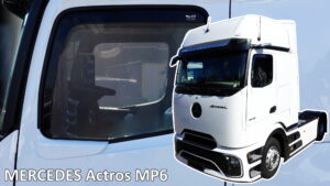 Heko - Ανεμοθραύστες Παραθύρων Για Mercedes Benz Actros MP6 2025 > 2πορτο υλικό Acrylic Χρώμα Φιμέ - 2 τεμ. (ΑΝΕΜ.23658/TRUCK)