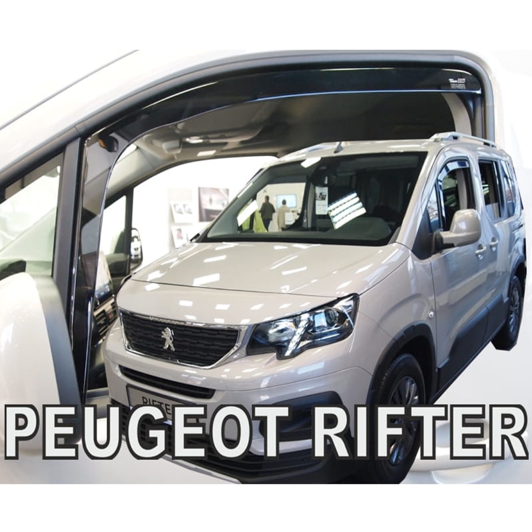 Εικόνα 2 από 8 — ΑΝΕΜΟΘΡΑΥΣΤΕΣ ΓΙΑ PEUGEOT PARTNER III 2D / PEUGEOT RIFTER 4D/5D / CITROEN BERLINGO III 4D/5D / OPEL COMBO E 4D/5D LOV 2018+/TOYOTA PROACE CITY 2018+ ΖΕΥΓΑΡΙ ΑΠΟ ΕΥΚΑΜΠΤΟ ΦΙΜΕ ΠΛΑΣΤΙΚΟ HEKO – 2 ΤΕΜ.