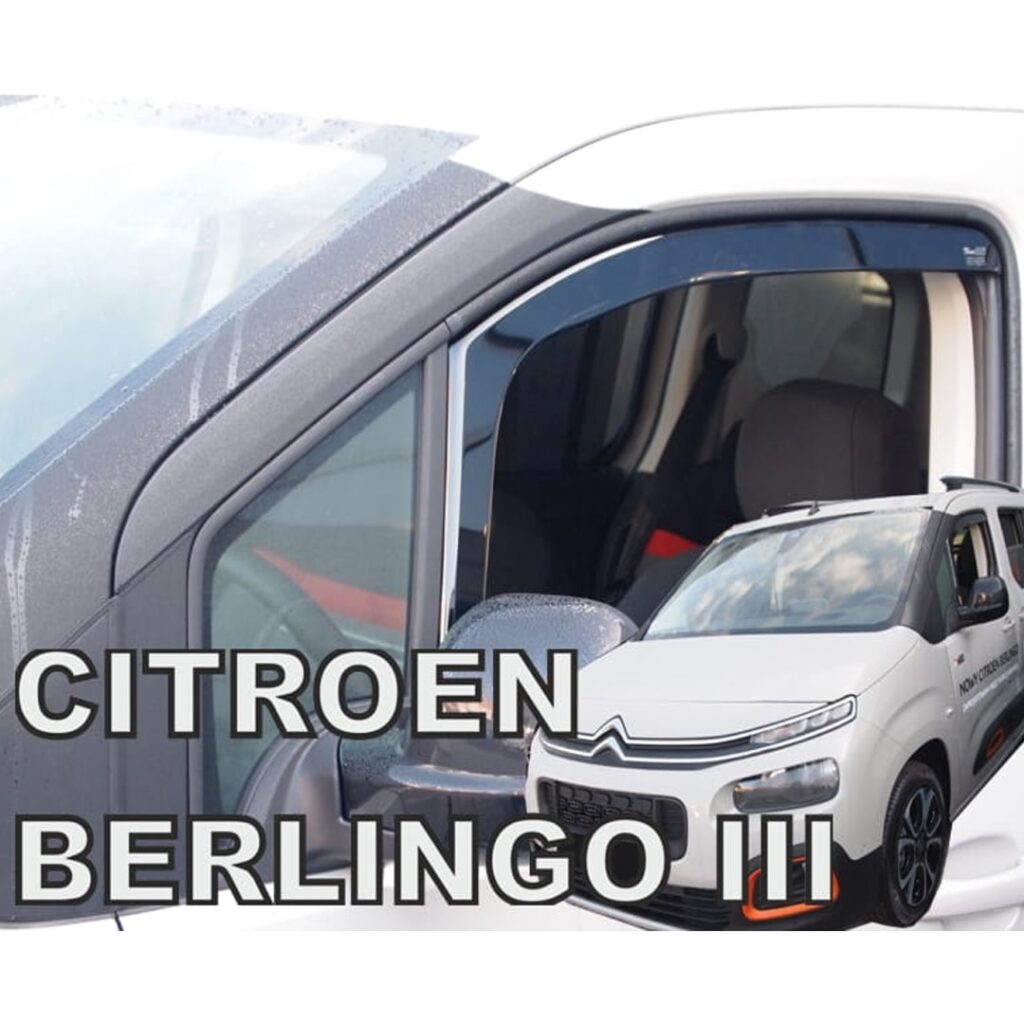 Εικόνα 3 από 8 — ΑΝΕΜΟΘΡΑΥΣΤΕΣ ΓΙΑ PEUGEOT PARTNER III 2D / PEUGEOT RIFTER 4D/5D / CITROEN BERLINGO III 4D/5D / OPEL COMBO E 4D/5D LOV 2018+/TOYOTA PROACE CITY 2018+ ΖΕΥΓΑΡΙ ΑΠΟ ΕΥΚΑΜΠΤΟ ΦΙΜΕ ΠΛΑΣΤΙΚΟ HEKO – 2 ΤΕΜ.