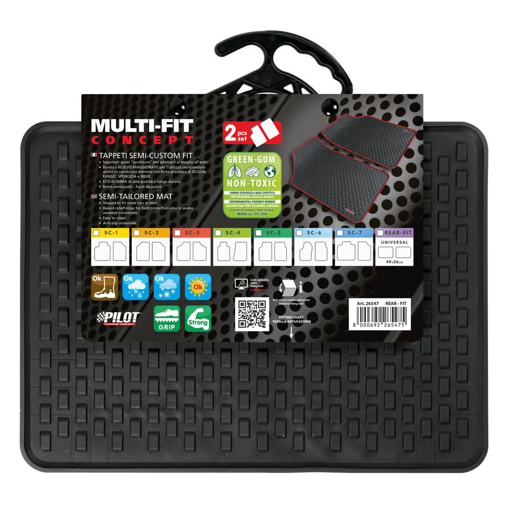 Εικόνα 3 από 3 — ΠΑΤΑΚΙΑ ΛΑΣΤΙΧΟ MULTI-FIT CUSTOM REAR-FIT ΠΙΣΙΝΑ 49Χ37 ΜΗ ΤΟΞΙΚΟ ΥΛΙΚΟ LAMPA – 2 ΤΕΜ.