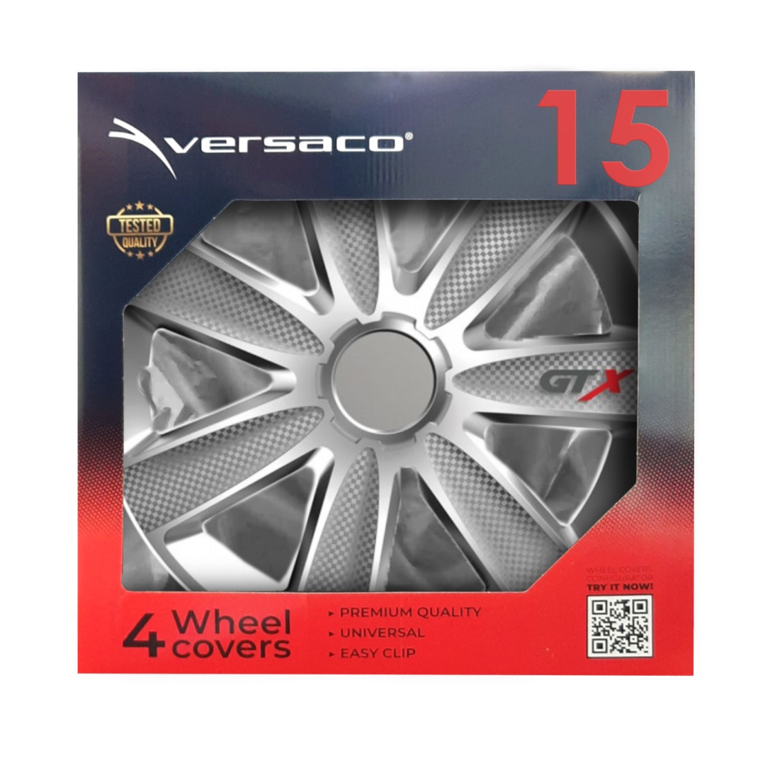 Εικόνα 2 από 2 — Amio – ΤΑΣΙΑ 15″ VERSACO GTX SILVER CARBON -ΣΕΤ 4 ΤΕΜ. ΣΕ ΚΟΥΤΙ (2673/AM)