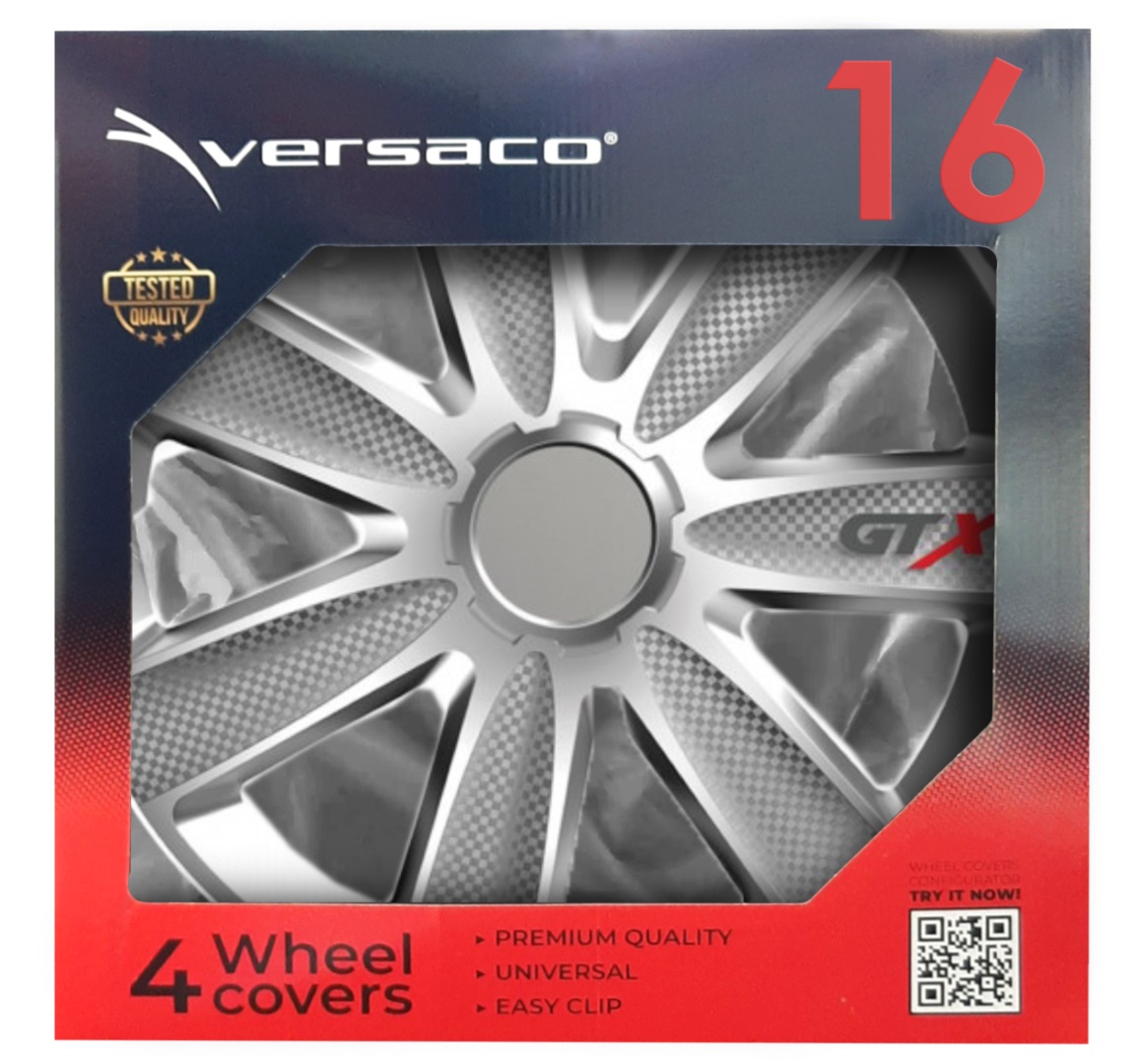 Εικόνα 2 από 2 — Amio – ΤΑΣΙΑ 16″ VERSACO GTX SILVER CARBON – ΣΕΤ 4 ΤΕΜ. ΣΕ ΚΟΥΤΙ (2680/AM)