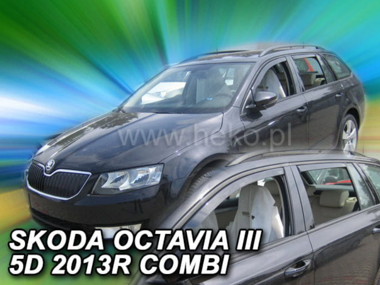 Εικόνα 1 από 5 — ΑΝΕΜΟΘΡΑΥΣΤΕΣ ΓΙΑ SKODA OCTAVIA 3 A7 2013+ SW / COMBI 5D ΣΕΤ ΑΥΤΟΚΙΝΗΤΟΥ ΑΠΟ ΕΥΚΑΜΠΤΟ ΦΙΜΕ ΠΛΑΣΤΙΚΟ HEKO – 4 ΤΕΜ.