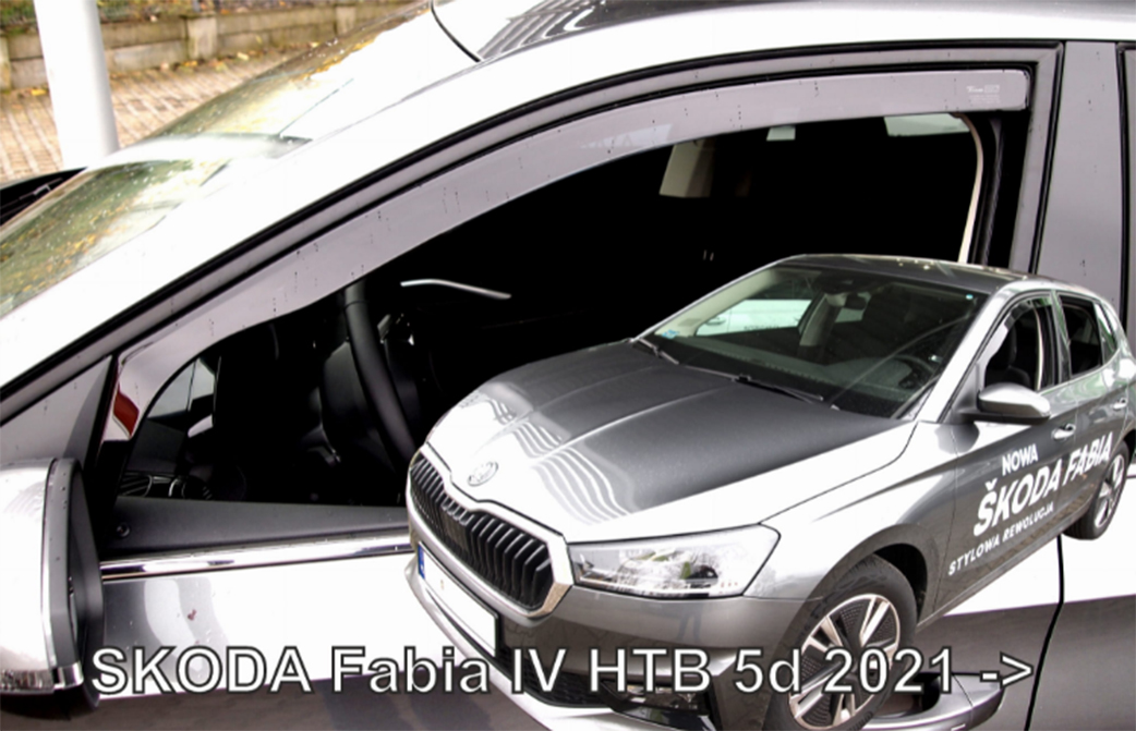 Εικόνα 1 από 5 — ΑΝΕΜΟΘΡΑΥΣΤΕΣ ΓΙΑ SKODA FABIA HTB 5D 2021+ ΖΕΥΓΑΡΙ ΑΠΟ ΕΥΚΑΜΠΤΟ ΦΙΜΕ ΠΛΑΣΤΙΚΟ HEKO – 2 ΤΕΜ.