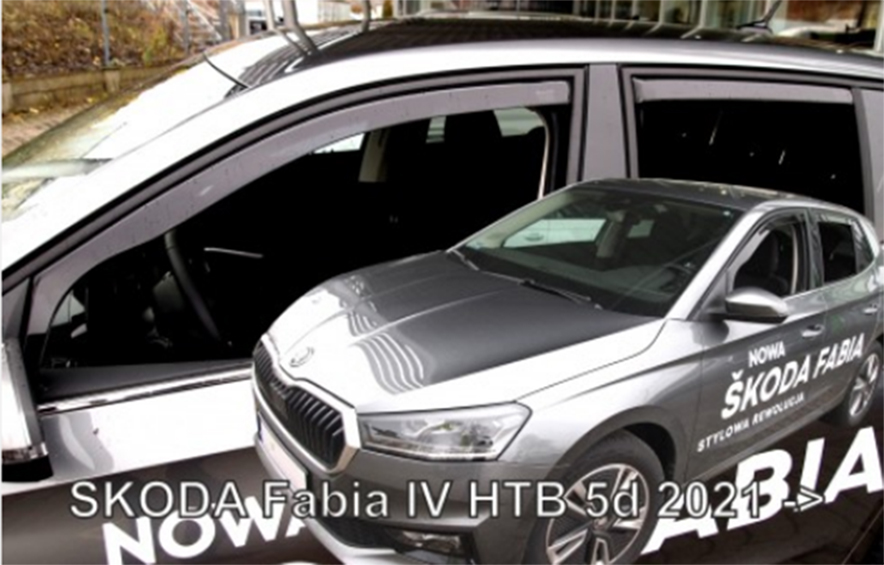 Εικόνα 1 από 5 — ΑΝΕΜΟΘΡΑΥΣΤΕΣ ΓΙΑ SKODA FABIA HTB 5D 2021+ ΣΕΤ ΑΥΤΟΚΙΝΗΤΟΥ ΑΠΟ ΕΥΚΑΜΠΤΟ ΦΙΜΕ ΠΛΑΣΤΙΚΟ HEKO – 4 ΤΕΜ.