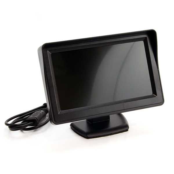 Εικόνα 1 από 2 — Amio – Universal Οθόνη Τεχνολογίας TFT LCD τύπου Αναδιπλούμενη διάσταση 4.3 ιντσών τάση λειτουργίας 12V για Επιβατικά Αυτοκίνητα – 1 τεμ. (01020/AM)