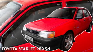 Heko - Ανεμοθραύστες Παραθύρων Για Toyota Starlet (P80) 1989 > 1996 5πορτο υλικό Acrylic Χρώμα Φιμέ - 4 τεμ. (ΑΝΕΜ.SET29693)
