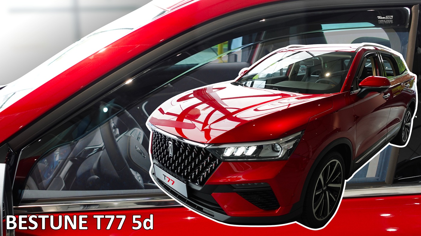 Εικόνα 1 από 2 — Heko – Ανεμοθραύστες για Bestune T77 5 doors 2020+ Ζευγάρι Απο Εύκαμπτο Φιμέ Πλαστικό – 2 τεμ. (ΑΝΕΜ.29133)