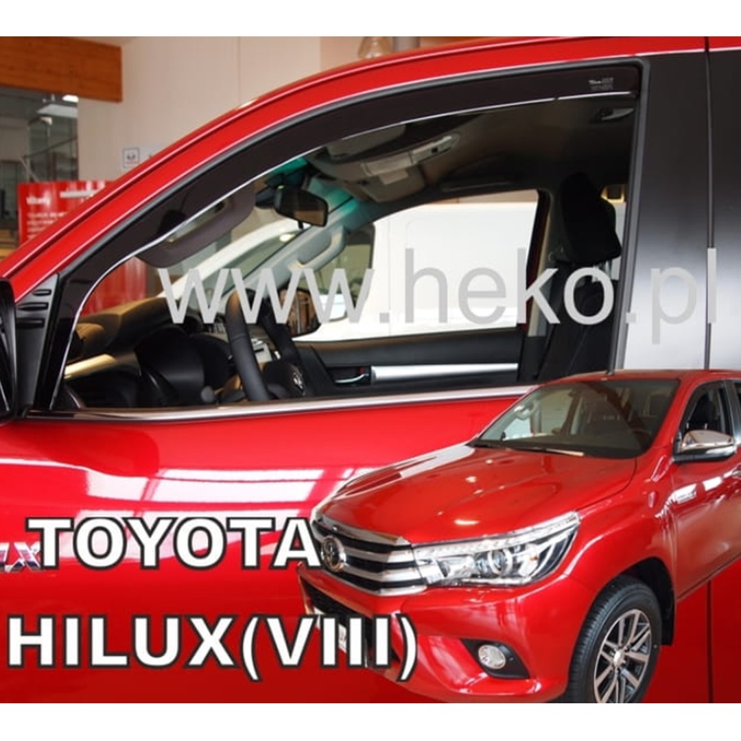 Εικόνα 1 από 5 — ΑΝΕΜΟΘΡΑΥΣΤΕΣ ΓΙΑ TOYOTA HILUX 4D 2016+ ΖΕΥΓΑΡΙ ΑΠΟ ΕΥΚΑΜΠΤΟ ΦΙΜΕ ΠΛΑΣΤΙΚΟ HEKO – 2 ΤΕΜ.