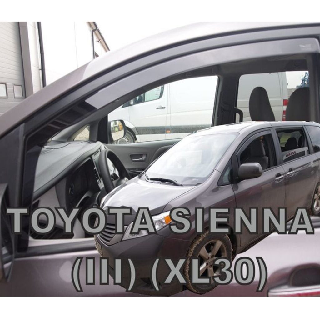 Εικόνα 1 από 5 — ΑΝΕΜΟΘΡΑΥΣΤΕΣ ΓΙΑ TOYOTA SIENNA III XL30 5D 2010+ ΖΕΥΓΑΡΙ ΑΠΟ ΕΥΚΑΜΠΤΟ ΦΙΜΕ ΠΛΑΣΤΙΚΟ HEKO – 2 ΤΕΜ.