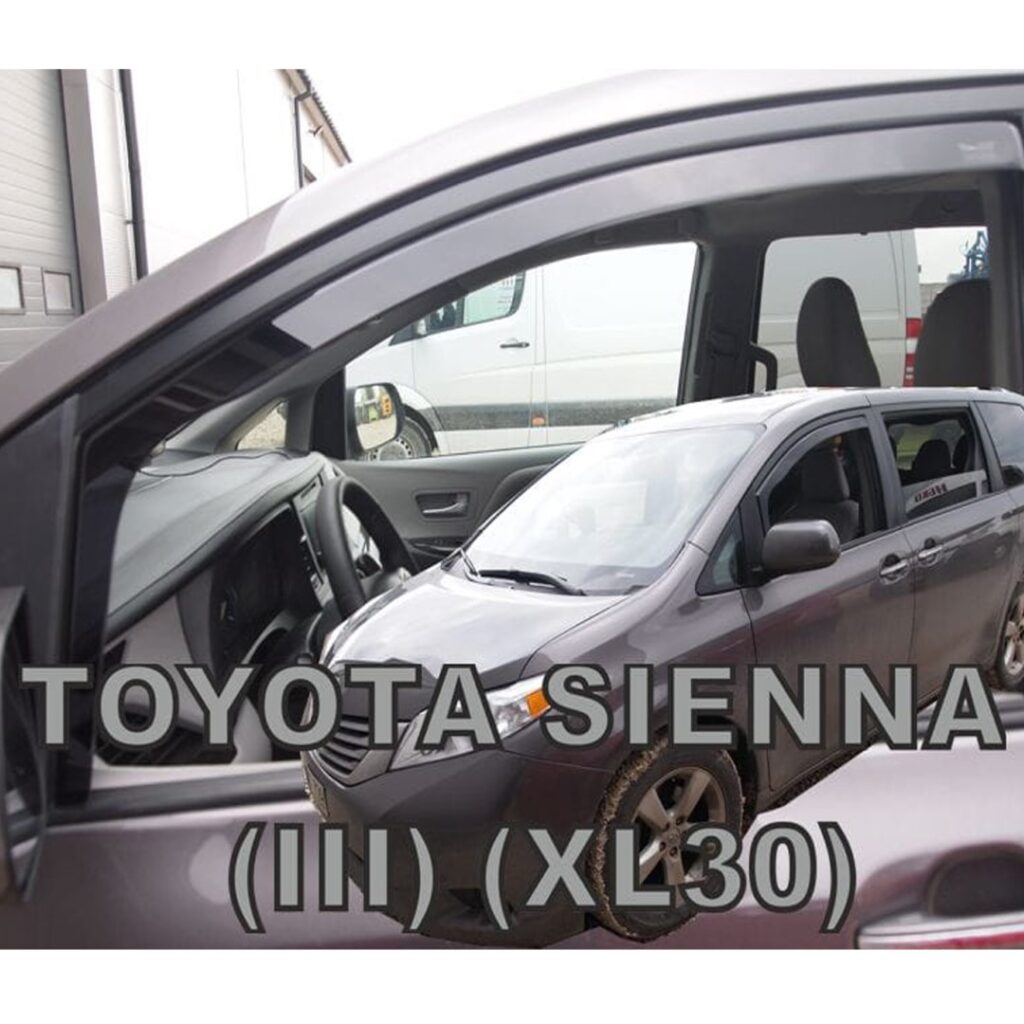 Εικόνα 1 από 5 — ΑΝΕΜΟΘΡΑΥΣΤΕΣ ΓΙΑ TOYOTA SIENNA III XL30 5D 2010+ ΖΕΥΓΑΡΙ ΑΠΟ ΕΥΚΑΜΠΤΟ ΦΙΜΕ ΠΛΑΣΤΙΚΟ HEKO – 2 ΤΕΜ.