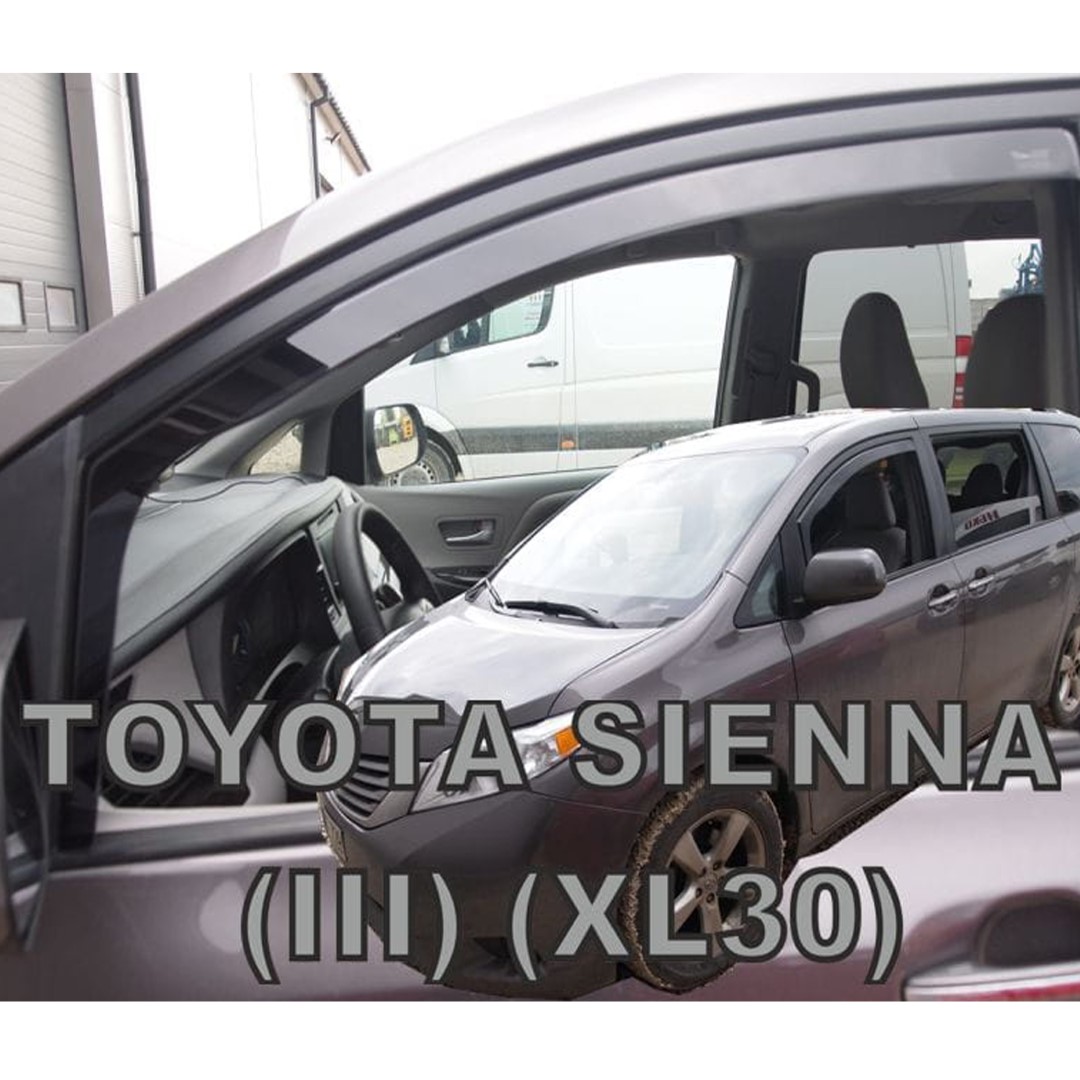 Εικόνα 1 από 5 — ΑΝΕΜΟΘΡΑΥΣΤΕΣ ΓΙΑ TOYOTA SIENNA III XL30 5D 2010+ ΖΕΥΓΑΡΙ ΑΠΟ ΕΥΚΑΜΠΤΟ ΦΙΜΕ ΠΛΑΣΤΙΚΟ HEKO – 2 ΤΕΜ.