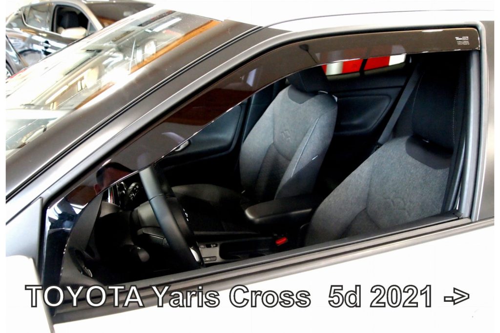 Εικόνα 1 από 5 — ΑΝΕΜΟΘΡΑΥΣΤΕΣ ΓΙΑ TOYOTA YARIS CROSS 5D 2021+ ΖΕΥΓΑΡΙ ΑΠΟ ΕΥΚΑΜΠΤΟ ΦΙΜΕ ΠΛΑΣΤΙΚΟ HEKO – 2 ΤΕΜ.