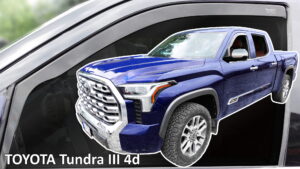 Heko - Ανεμοθραύστες Παραθύρων Για Toyota Tundra CrewMax (XK70) 2021 > 4πορτο υλικό Acrylic Χρώμα Φιμέ - 2 τεμ. (ΑΝΕΜ.29690)