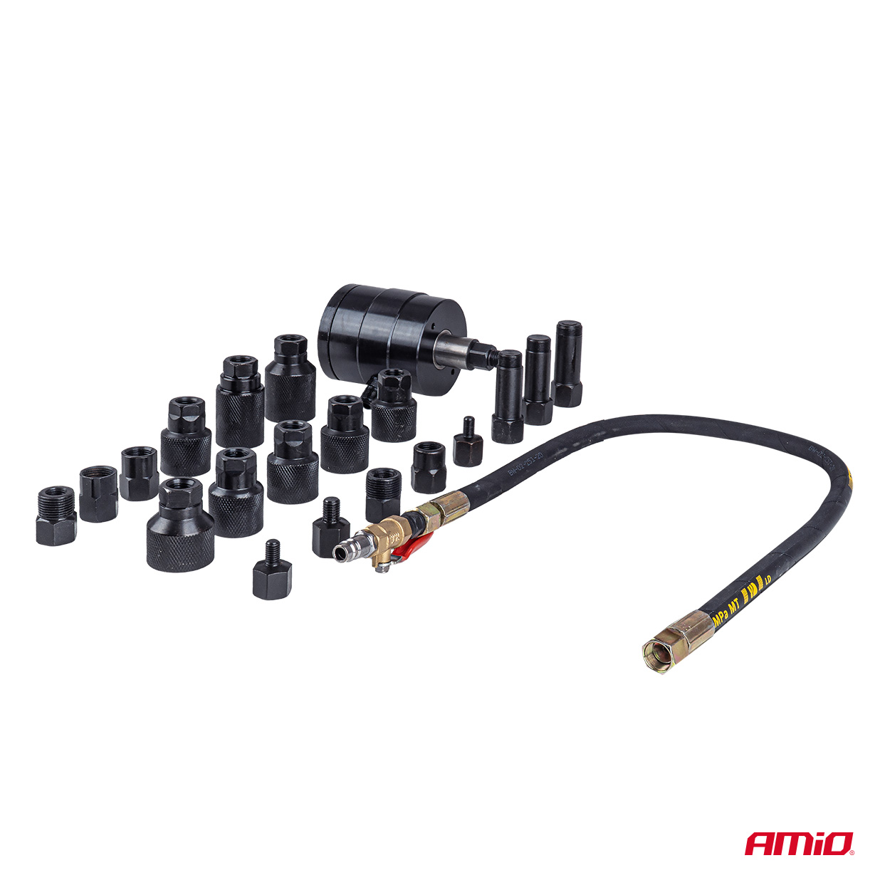 Εικόνα 3 από 6 — Amio – Πνευματικός Εξολκέας Μπεκ Diesel Heavy Duty σε Βαλιτσάκι για Αφαίρεση με Υψηλή Δύναμη & Ασφαλή Χρήση – Σετ 21 Τεμ. (04774/AM)