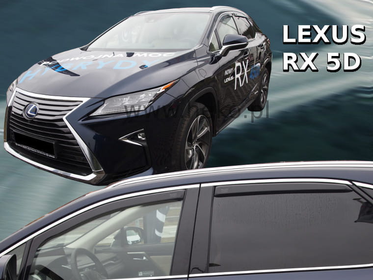 Εικόνα 1 από 6 — ΑΝΕΜΟΘΡΑΥΣΤΕΣ ΓΙΑ LEXUS RX 5D 2016+ ΣΕΤ ΑΥΤΟΚΙΝΗΤΟΥ ΑΠΟ ΕΥΚΑΜΠΤΟ ΦΙΜΕ ΠΛΑΣΤΙΚΟ HEKO – 4 ΤΕΜ