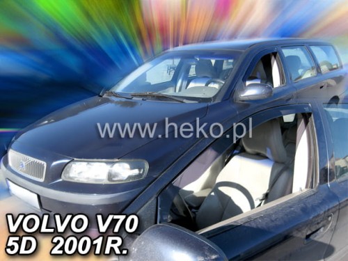Εικόνα 1 από 5 — ΑΝΕΜΟΘΡΑΥΣΤΕΣ ΓΙΑ VOLVO V70 5D 2000+ ΚΟΜΒΙ  / VOLVO  XC70 5D 2000-2007     ΖΕΥΓΑΡΙ ΑΠΟ ΕΥΚΑΜΠΤΟ ΦΙΜΕ ΠΛΑΣΤΙΚΟ HEKO – 2 ΤΕΜ.