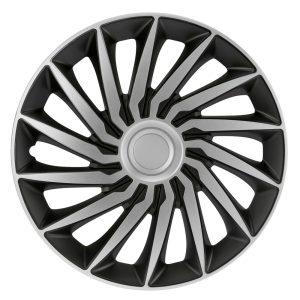 Lampa - Τάσια Tokyo Silver/Black 14'' Tech-One σε Μαύρο/Ασημί Χρώμα για Σιδερένιες Ζάντες Αυτοκινήτου από ABS - Σετ 4 Τεμ. (L3146.1)