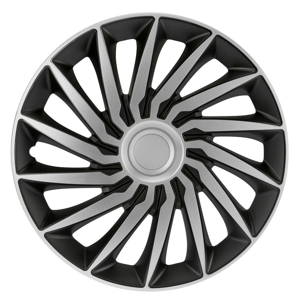 Εικόνα 1 από 3 — Lampa – Τάσια Tokyo Silver/Black 14” Tech-One σε Μαύρο/Ασημί Χρώμα για Σιδερένιες Ζάντες Αυτοκινήτου από ABS – Σετ 4 Τεμ. (L3146.1)