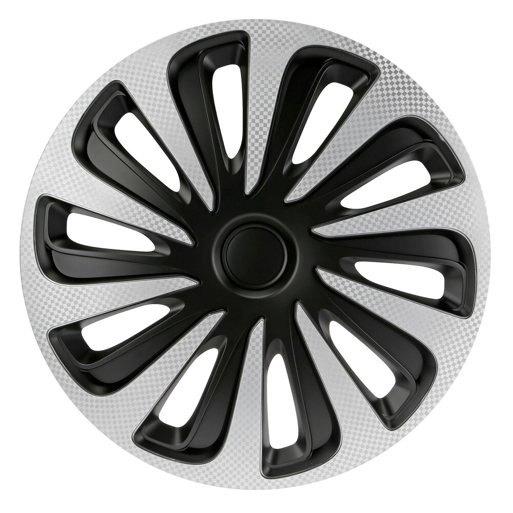 Εικόνα 1 από 2 — Lampa – Σετ Τάσια Αυτοκινήτου 17’’ Kojin Carbon TECH-ONE από υλικό ABS Ασημί / Μαύρο – 4 TEM (L3148.1)