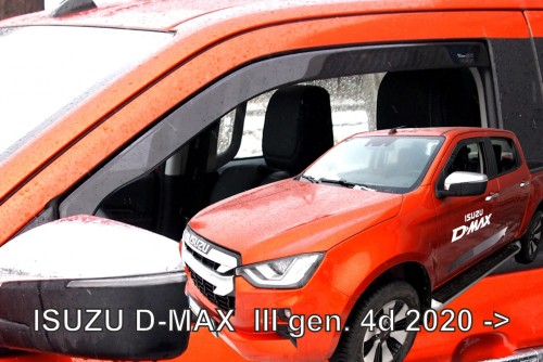 Εικόνα 1 από 5 — ΑΝΕΜΟΘΡΑΥΣΤΕΣ ΓΙΑ ISUZU D-MAX 2D/4D 2020+ ΖΕΥΓΑΡΙ ΑΠΟ ΕΥΚΑΜΠΤΟ ΦΙΜΕ ΠΛΑΣΤΙΚΟ HEKO – 2 ΤΕΜ.