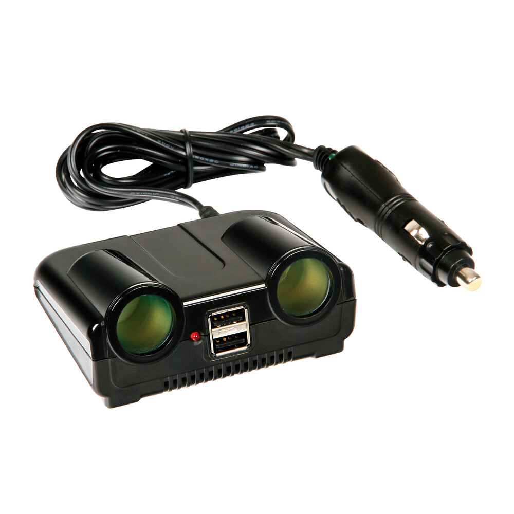 Εικόνα 1 από 6 — ΑΝΤΑΠΤΟΡΑΣ 2ΠΛΟΣ ΑΝΑΠΤΗΡΑ + 2USB 12/24V