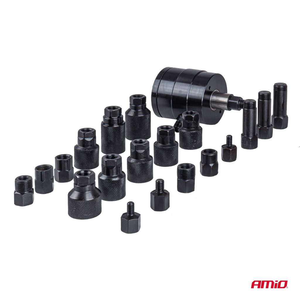 Εικόνα 4 από 6 — Amio – Πνευματικός Εξολκέας Μπεκ Diesel Heavy Duty σε Βαλιτσάκι για Αφαίρεση με Υψηλή Δύναμη & Ασφαλή Χρήση – Σετ 21 Τεμ. (04774/AM)