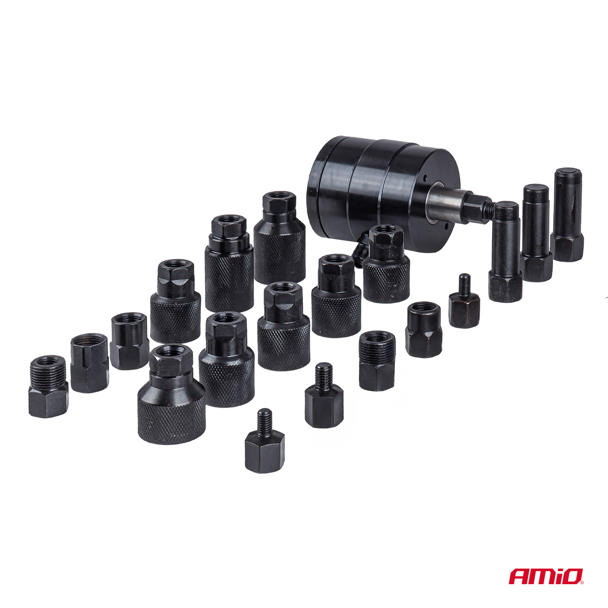 Εικόνα 4 από 6 — Amio – Πνευματικός Εξολκέας Μπεκ Diesel Heavy Duty σε Βαλιτσάκι για Αφαίρεση με Υψηλή Δύναμη & Ασφαλή Χρήση – Σετ 21 Τεμ. (04774/AM)